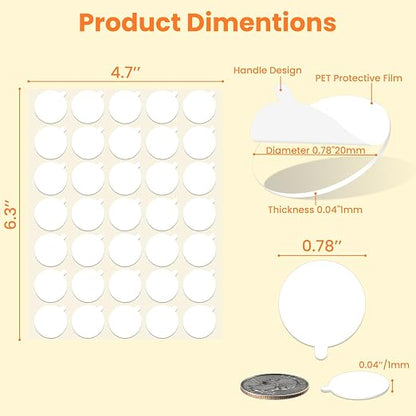 Clear Sticky Tack Adhesive Stick dots- Easy to Peel Clear Double Sided Mounting - Image 2