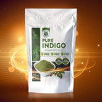 Indigo Powder for Hair Organic Black, Pure Henna Powder for Hair Natural Indigo Hair Dye Kit, 200 Grams (7.5 Ounces)