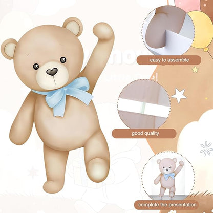 43 Pcs Bear Baby Shower Party Decorations 31 Bears Cardboard Cutout Stand - Image 3