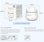 Ice Roller for Face and Eyes Body, Facial Ice Roller 360° Rotating Stainless Steel Ball Face Massager Fitness Cryosphere for Reduces Puffiness, Redness and Pain, Beauty Skin Care Tools