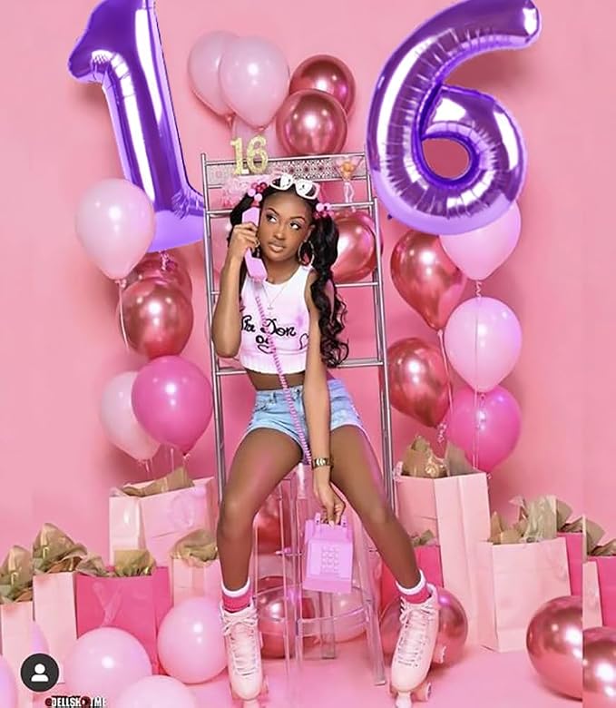 Number 6 Balloons 40 Inch for 6 16 Birthday Party Decorations, - Image 6