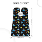 Adjustable Beard Catcher Apron, Space Astronaut Rocket Cartoon Shave Bib, Non-Stick Waterproof Grooming Bib, Shaving Essential for Men Dad Christmas