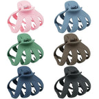MAORULU Hair Clips for Thick Hair, 3.2" Big Claw Octopus Clips, Strong Hold Jumbo Hair Clip for Women and Girls, 6 Packs (Multi Colors)