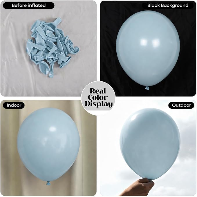 Dusty Blue Balloons - Image 2