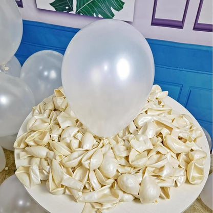 300 Pack White Pearl Balloons 12 inch Pearl White Latex Party Balloon Bulk - Image 3