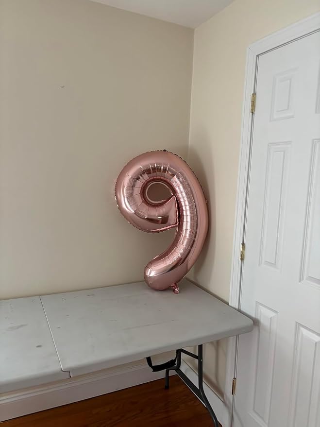 40 In Rose Gold Number 6 Balloon, 6th Birthday Party Decorations - Image 4