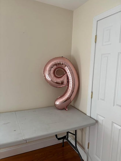40 In Rose Gold Number 2 Balloon, 2nd Birthday Party Decorations - Image 4