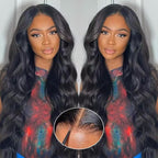30 Inch Glueless Wigs Human Hair Pre Plucked Pre Cut 7x5 HD Lace Frontal Wigs Human Hair 180% Density Body Wave Wear and Go Glueless Wig 3 Seconds to Wear Easy Wigs for Beginners