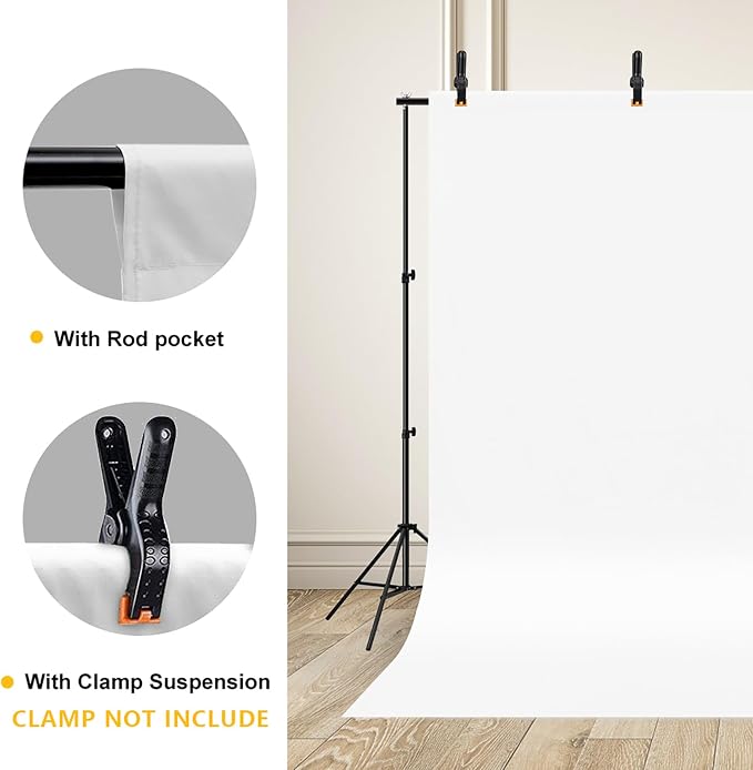 CPLIRIS 10x12ft White Backdrop Photography Photo Shooting Background - Image 4