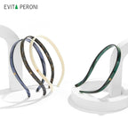 EVITA PERONI Hair Band, Light Grey Blue, Comfortable U-shaped Headband for Women, Designed for Eyewear, No Pressure, No Headache, Thin Head Bands, 1 Count