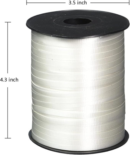 ZOOYOO 500 Yards White Crimped Curling Ribbon Balloon String Roll Balloon - Image 2