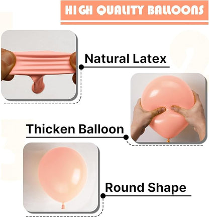 PartyWoo Peach Balloons 50pcs Pastel Light Orange Color 5 Inch | Balloons - Image 6