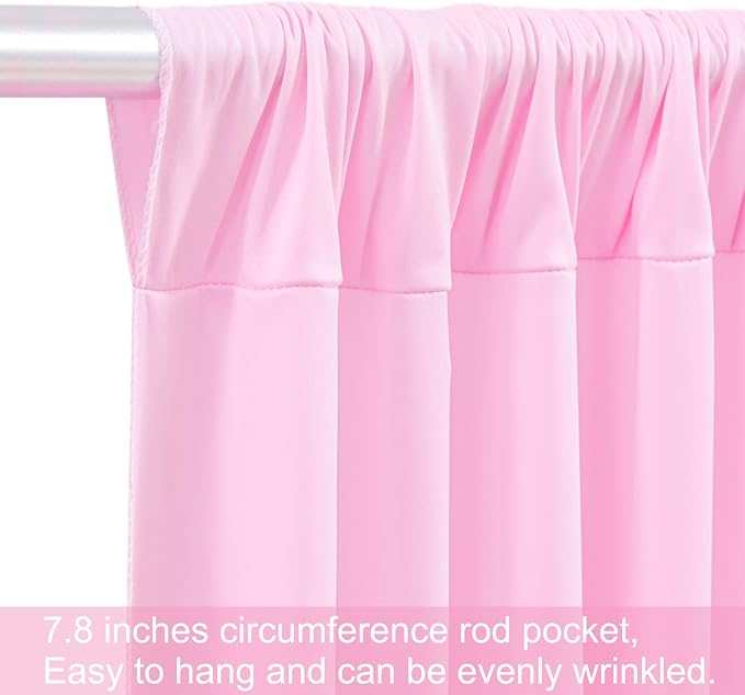8 Panels Pink Backdrop Curtains - Image 7