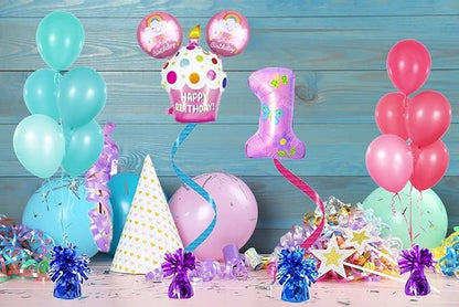 Chochkees 6-Count Green Metallic Balloon Weights, Birthday Party Favors - Image 7