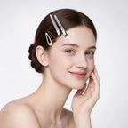 30 Pack Hair Clips for Women Styling - 10 Pcs 3.5" Sectioning Duckbill Clips + 20 Pcs 1.89" Snap Clips | Metal Barrettes for Thin Hair, Girls Hair Accessories (Non-Slip)