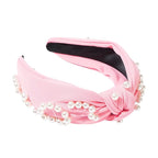 Headbands for Women,Non-slip Hair Accessories Wide Hair Band with Pearl Accessories for Valentine's Day Gift,Birthday,Party