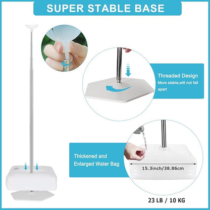 2 Set Balloon Column Stand Kit for Floor, VETOGETHER 2025 Updated Balloon Tower - Image 3