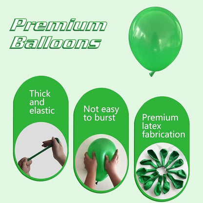 Green Balloons 145pcs Different Sizes 18 12 10 5 Inch - Image 3