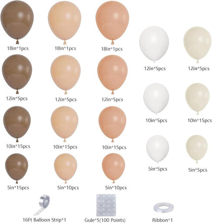 DBKL Brown Balloon Garland Arch Kit - Image 3