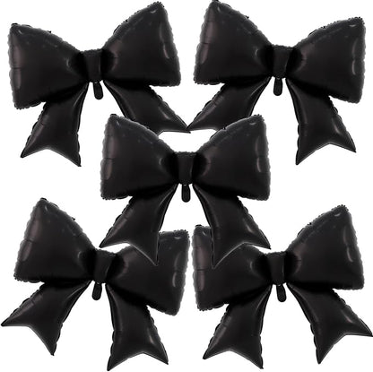 38 Inches Bow Balloon Black by Vuzvuv