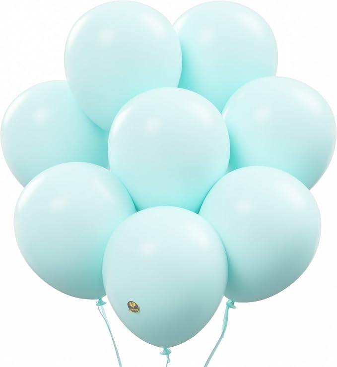 AFTERLOON® Biodegradable Natural Rubber Latex Balloons 50 pcs Pastel Mint 10 by AFTERLOON%C2%AE