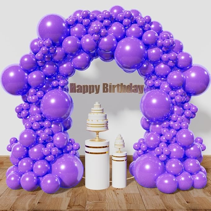 Purple Balloon Arch Kit 111Pcs 18 12 5 Inch Latex Party Balloons Garland by Kawkalsh