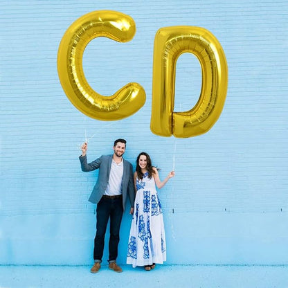 TONIFUL 40 Inch Large Gold Letter C Foil Balloons Alphabet Balloons | Giant - Image 5