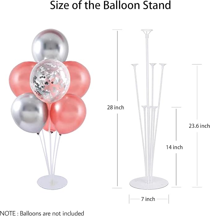 7 Sets Balloon Stand Kits, Balloon Sticks Holder - Image 2