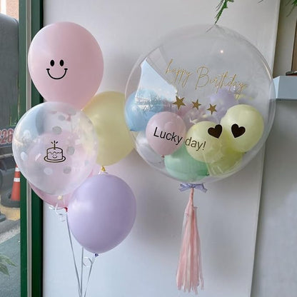 Happy Birthday Balloon Sticker Bobo Party Decoration 5 Pieces Letter Number - Image 6