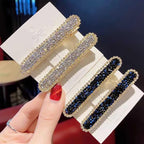 WHITEBRIDGE 4pcs Crystal Alligator Clips For Women Girls