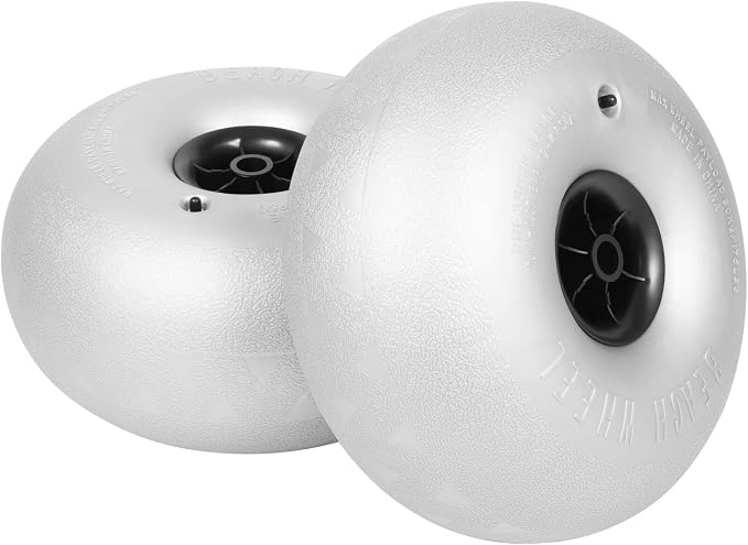 2 Pack 16" Balloon Wheels Beach Cart Tires, Replacement Big Beach Sand Tires by Unknown