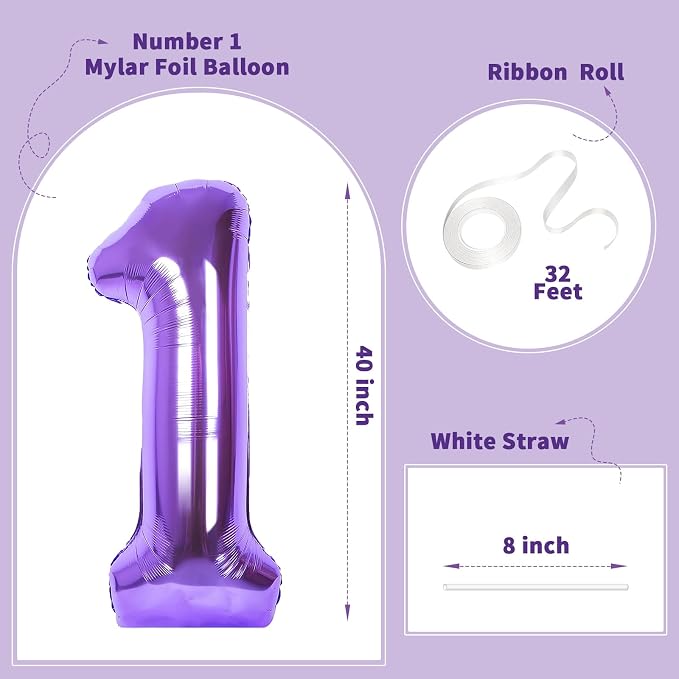 Number Balloons for Birthday Decorations - Image 2