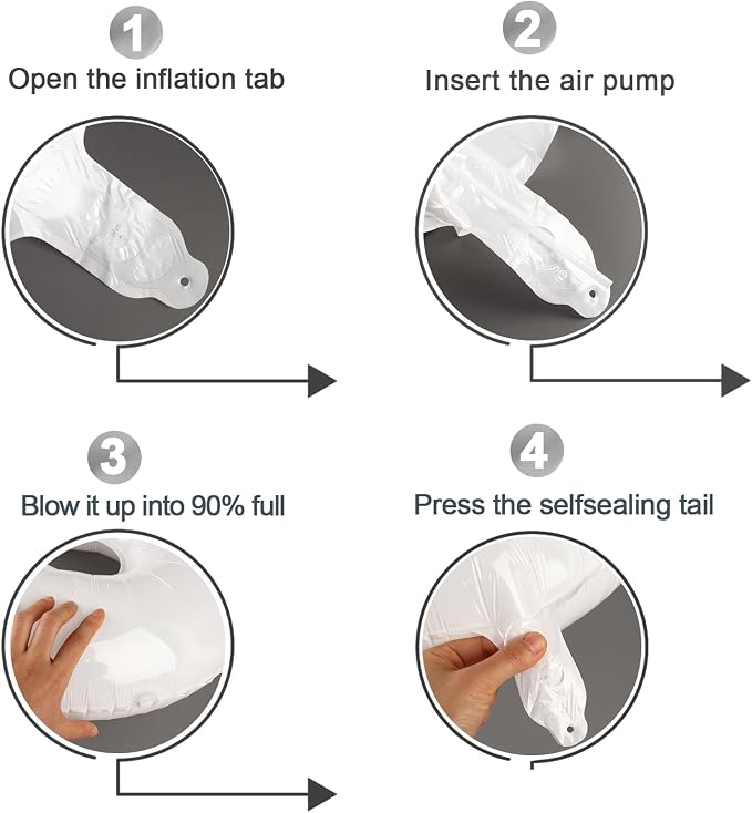 White 8 Balloon - Image 6