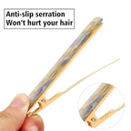 Cobahom 6 Pcs Duckbill Hair Clips Acrylic Resin Hair Clip Metal Duck Teeth Hair Pins Chic Tortoise Shell Hair Barrettes for Thick Hair (3 Coffee Color + 3 Yellow)