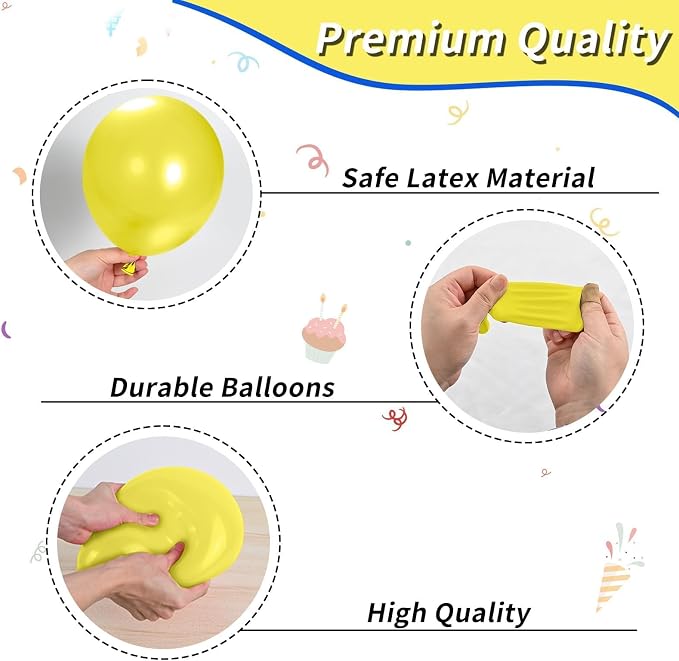 Red Blue Yellow Balloons, 12 Inch Maca Blue Navy Red Yellow Balloons and - Image 3