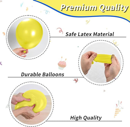 Red Blue Yellow Balloons, 12 Inch Maca Blue Navy Red Yellow Balloons and - Image 3