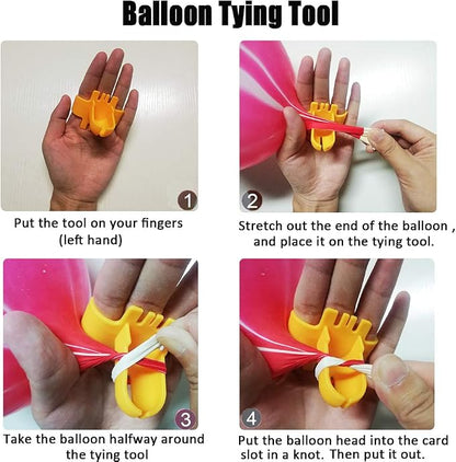 4 Pieces Balloon Tying Tool Device Balloons Knot Tools - Image 4