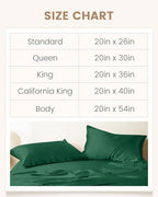 THXSILK Set of 2 100% Mulberry Silk Pillowcase for Hair and Skin, Grade 6A+ Mulberry Silk Pillow Cases Ultra-Soft, Hypoallergenic Pillow Case Cover with Zipper (California King 20"x40", Green)