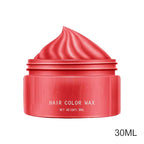 Hair Color Wax - 30ml Temporary Washable Hair Dye, Style and Color Easily for Women Men Teens and Kids, Styling Cream for Parties Cosplay Halloween, Vibrant Fun Colors Easy to Apply Wash