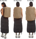 Baboon to the Moon Go-Bag Big Duffle Bag - Detachable Straps, Stylish, Compact, Large Travel Bag Lightweight, Durable, Water-Resistant for Men and Women (Kraft Paper)