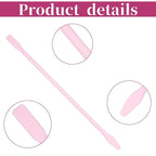 4 PCS Non-Stick Wax Spatulas Set, Silicone Wax Applicator Different Sizes Scrapers Reusable Silicone Stirring Stick For Home Salon Body Use (Pink)