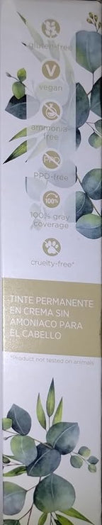 ion Inspired By Nature Permanent Hair Color Dark Mushroom Blonde 6MB, made from 100% naturallyderived polymers, cruelty free, vegan, PPD free, recyclable packaging, 2.05 oz