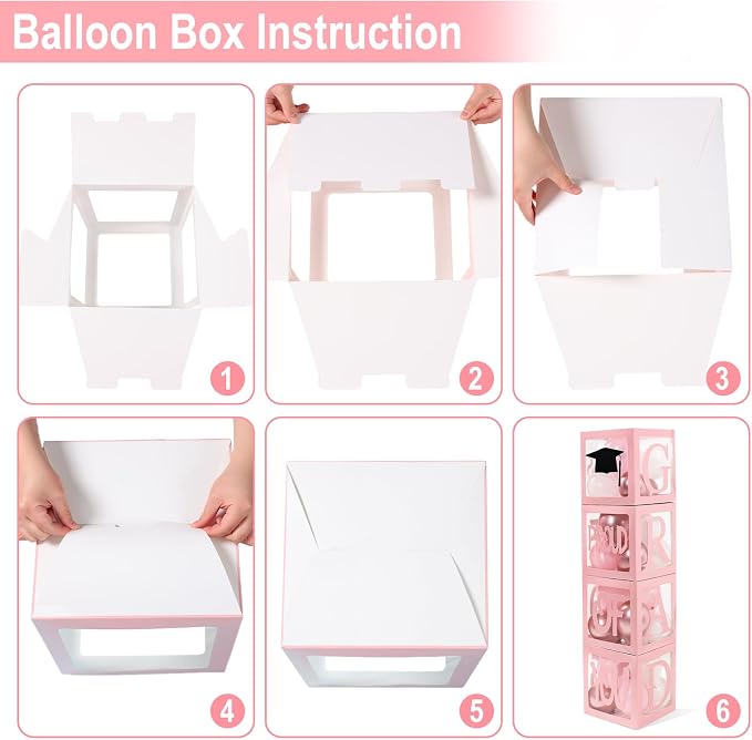 Graduation Decorations 2026, PROUD OF YOU, Class of 2026 and 130pcs Light Pink - Image 8