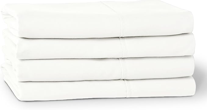 Bare Home Microfiber Bulk Pillow Cases - Standard/Queen Size Set of 4 - Cooling Pillowcases - Double Brushed - Ivory Pillowcases 4 Pack - Easy Care (Standard - 4 Pack, Cream)
