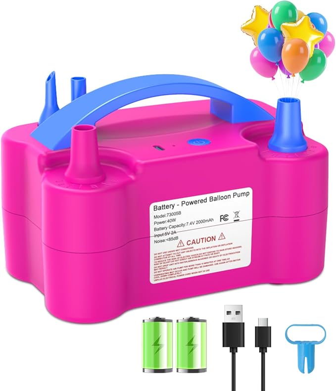 chamvis Balloon Pump Electric, Balloon Air Pump Inflate Pump by Chamvis