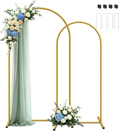 Metal Arch Backdrop Stand, Wedding Arch Stand | Dustproof caps, easy set-up by YAYOYAPhotography