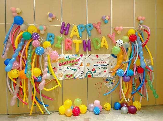 Navy Blue Long Balloons - Image 7