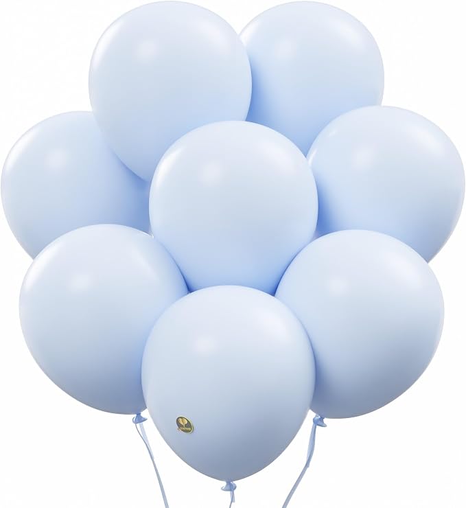 AFTERLOON® Biodegradable Natural Rubber Latex Balloons 50 pcs Pastel Blue 10 by AFTERLOON%C2%AE
