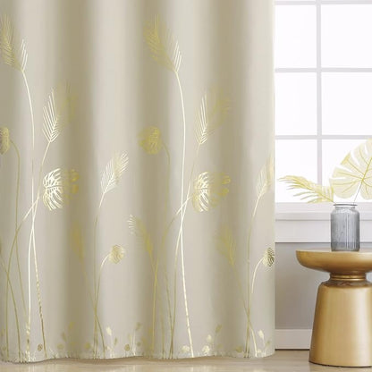 Beige Room Darkening Curtain for Sliding Door 80W x 84L Inch Long Extra Wide - Image 3
