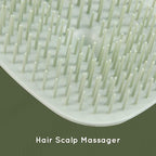 2 PC Scalp Massager Shampoo Brush, Scalp Scrubber & Exfoliator for Dandruff Removal, Wet & Dry and Detangler for Men and Women, Suitable for Short Medium Hair (Green)